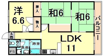 グランドメゾン昆陽の間取り画像