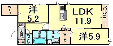 SPRUCEの間取り画像