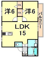 グリーンヒルの間取り画像