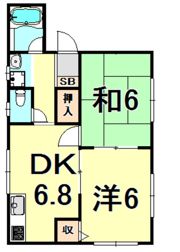 大槻ハイツの間取り画像