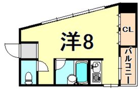 さくらビル昆陽池の間取り画像