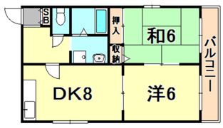 クレール恵彩の間取り画像