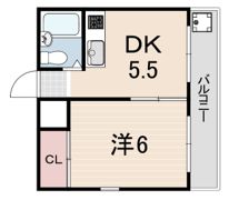 メゾン北野の間取り画像
