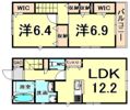 千僧3丁目テラスハウスの間取り画像