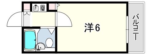 ヒルズ野間の間取り画像