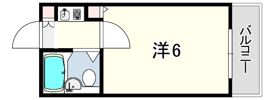 ヒルズ野間の間取り画像