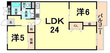 新伊丹住宅の間取り画像