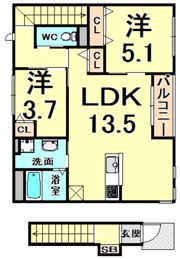 ヴェルジュの間取り画像