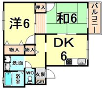 佐々木ハイツの間取り画像