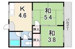 ハイツグリーンヒルB棟の間取り画像
