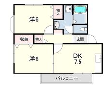 ヴィラ クレールの間取り画像