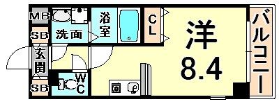PASEO三軒寺通りの間取り画像