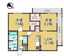セジュールウエストの間取り画像