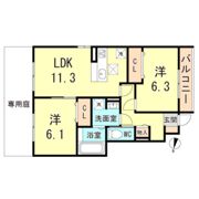 Pittoresuque桜ケ丘の間取り画像