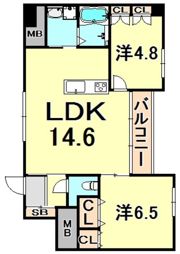 グリーンコートARAMAKIの間取り画像