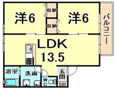 ラポールIIの間取り画像