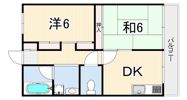 武庫之荘ガーデンの間取り画像