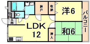 内山マンションの間取り画像