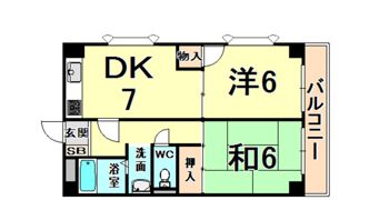 ラグゼコート伊丹の間取り画像