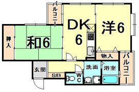 エスポワール伊丹桜ヶ丘の間取り画像