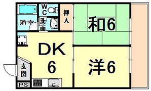 ハイツモーニンググローリーの間取り画像