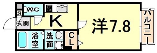 ディーフレア南本町の間取り画像