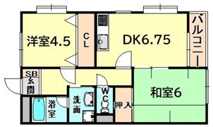 サニーハイツの間取り画像