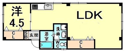 マンションいちうの間取り画像