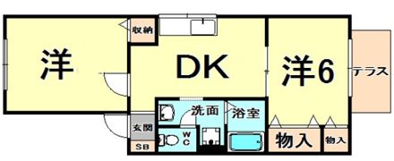 ハイツ掛塚の間取り画像