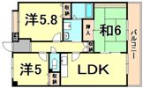 ベルコート鴻池の間取り画像