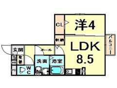 フロント リバーの間取り画像