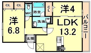 Meduseld 北棟の間取り画像