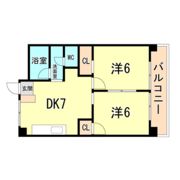 ヴィラ北野の間取り画像