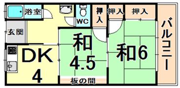 コーポ森本の間取り画像
