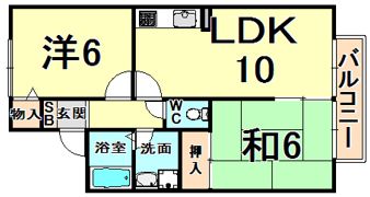 ネオフォレスト昆陽池の間取り画像