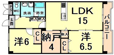 ハウゼ桜ヶ丘の間取り画像