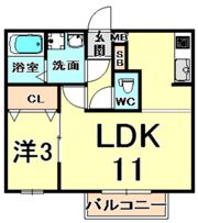 ヴァンソレイユの間取り画像