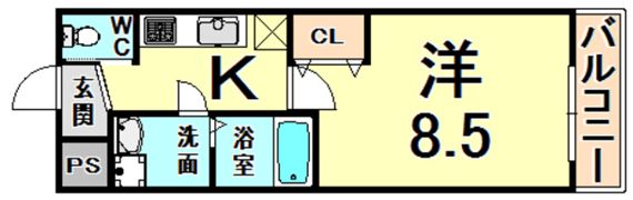 華プレシャス新伊丹の間取り画像