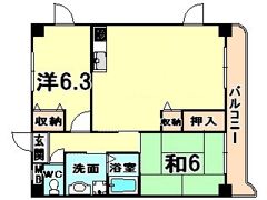 アーバンハイム武田の間取り画像
