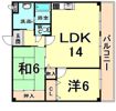 ハイツ寺本の間取り画像