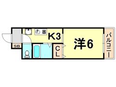 メテオール稲野の間取り画像