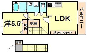 ティグリス伊丹の間取り画像