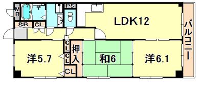 プレミールソシアの間取り画像