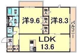 イデアーレ伊丹の間取り画像