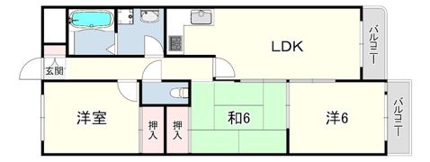 メゾンINAKO Iの間取り画像