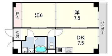 ハイツ桜ヶ丘の間取り画像