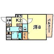 レシェンテ六甲の間取り画像