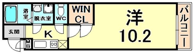 フジパレス尼崎西難波の間取り画像