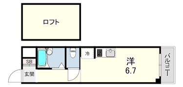 Choco House北野の間取り画像