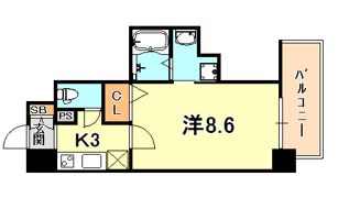 カシータ神戸元町JPの間取り画像